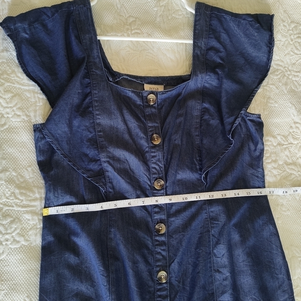 a.n.a Denim Blue Shirt Dress size M - Picture 10 of 10